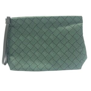 BOTTEGA VENETA Green Intrecciato Clutch Bag